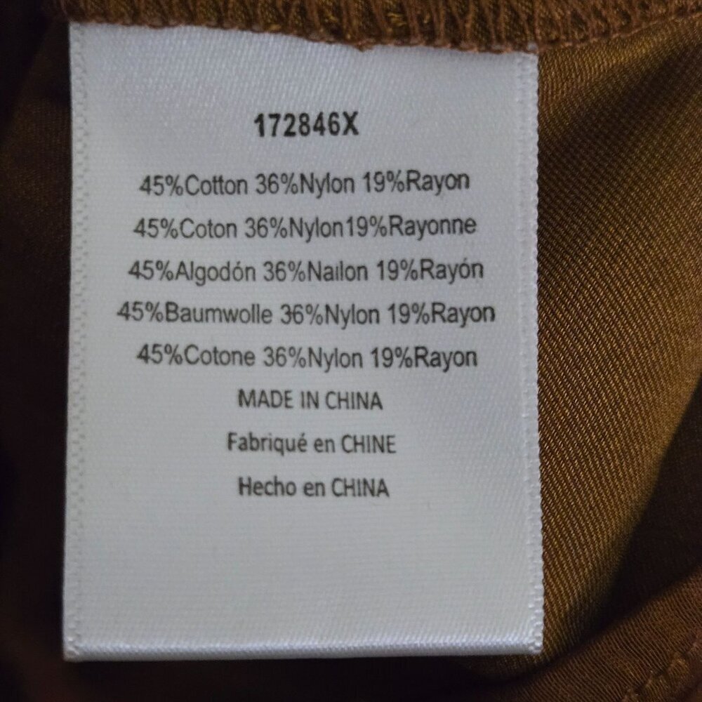 Anthropologie NWT Dolan Left Coast Norah Floral Corduroy Blouse Camel Size 3X - Picture 11 of 11